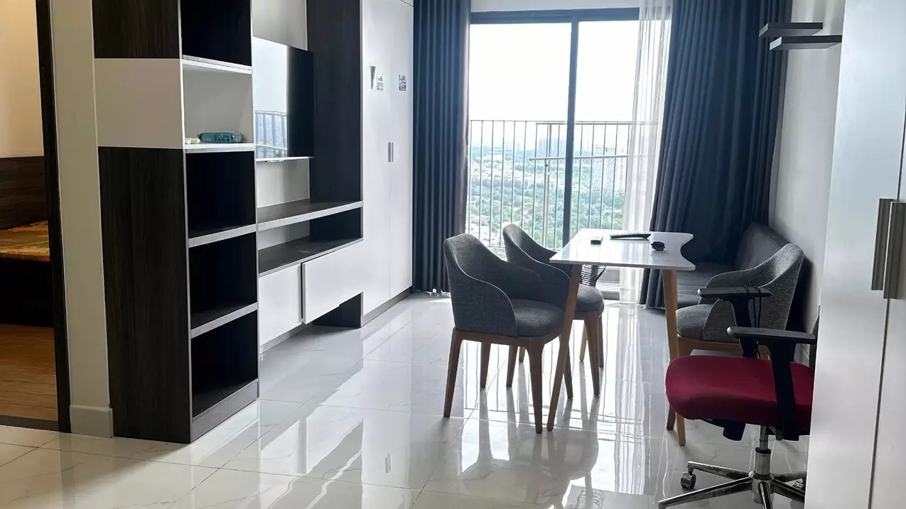 bedroom apartment, 75m2, fully furnished, high floor with beautiful view at lavida plus
