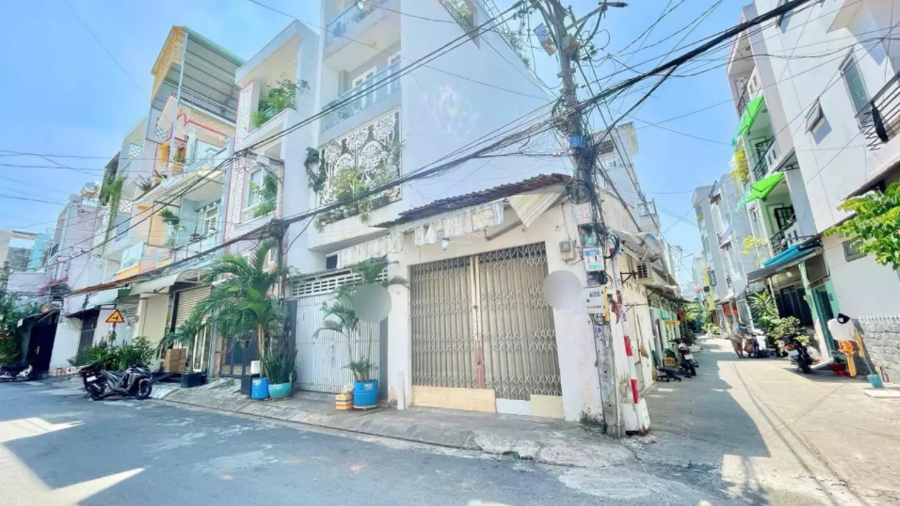 corner apartment with 2 frontages in alley 8m le thuc hoach city 4x19m2 c4 price only 6.5 billion
