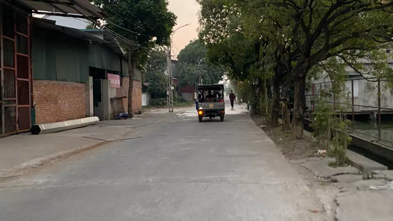land for sale uy no, dong anh, hanoi, 45m2, mt 4.32m. price 3,015 billion.
