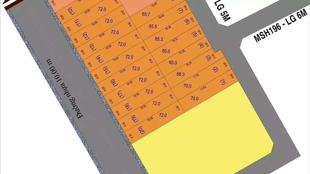 selling 2 adjacent plots of land (4x18) front of rach thanh loc 19, district 12, super price 3.7 billion