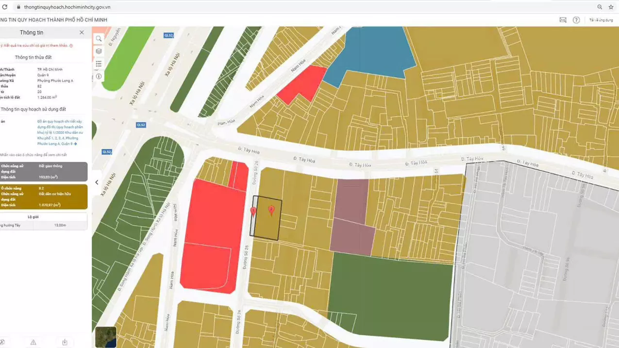 selling 2 lots of land near tay hoa market, phuoc long a ward. q9. 100m away from hanoi