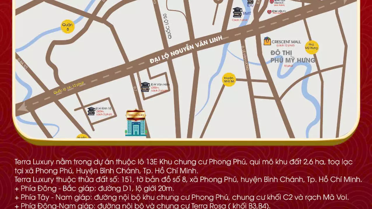 terra luxury apartment for sale in binh chanh, district 8, price only 3.6 billion with 2 bedrooms, 2 bathrooms