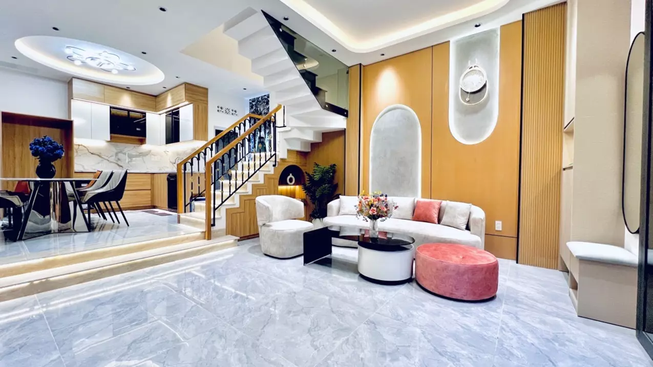 beautiful house nguyen phuc chu, tan binh - 50m2 - 4 floors new construction, 7.x vnd
