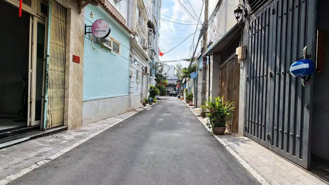 house for sale in ward 15, tan binh, car alley at the door - 48m2 - car alley - additional 3 billion