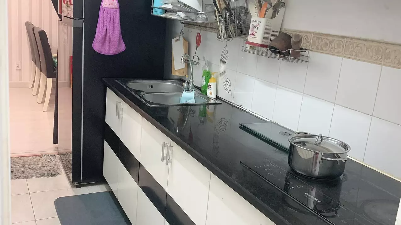selling ehome3 apartment 64m2, 2 bedrooms balcony view vo van kiet contact 