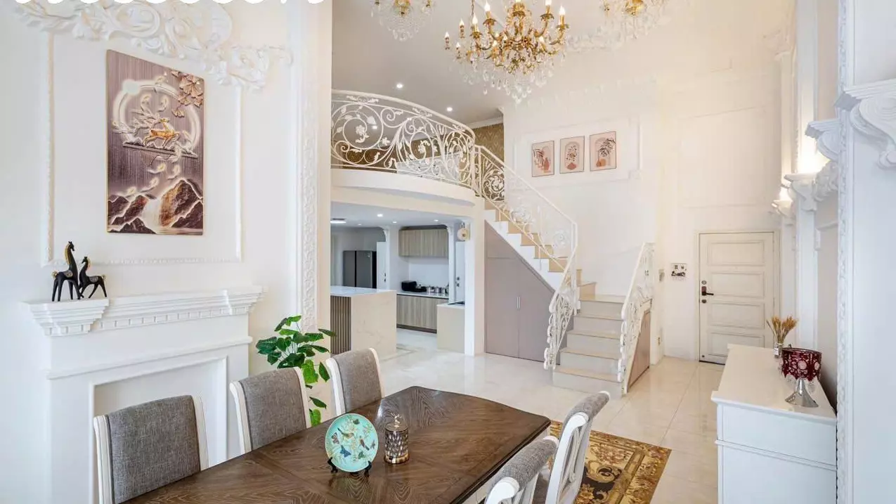 duplex apartment for sale - 230m2 - nguyen huu tho - nha be - complete furniture free