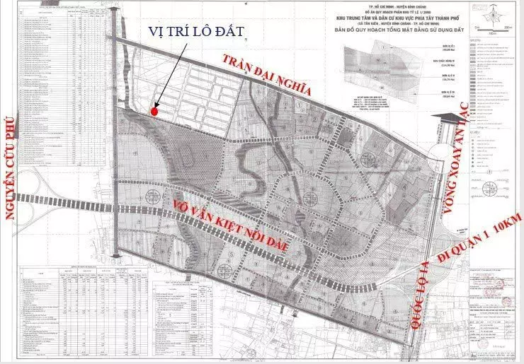 for sale 100m2 of land in tan tao resettlement area