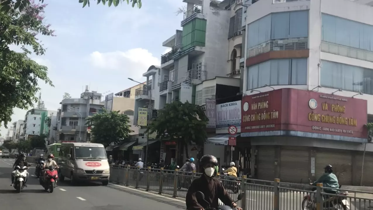selling building front of business face on ba huyen thanh quan street, district 3, area: 11mx15m, area: basement, 9 floors, elevator, price: 61.5