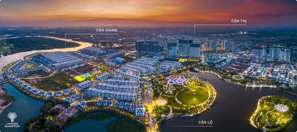 selling corner villa on 2 river faces at vinhomes grand park - hcmc.
