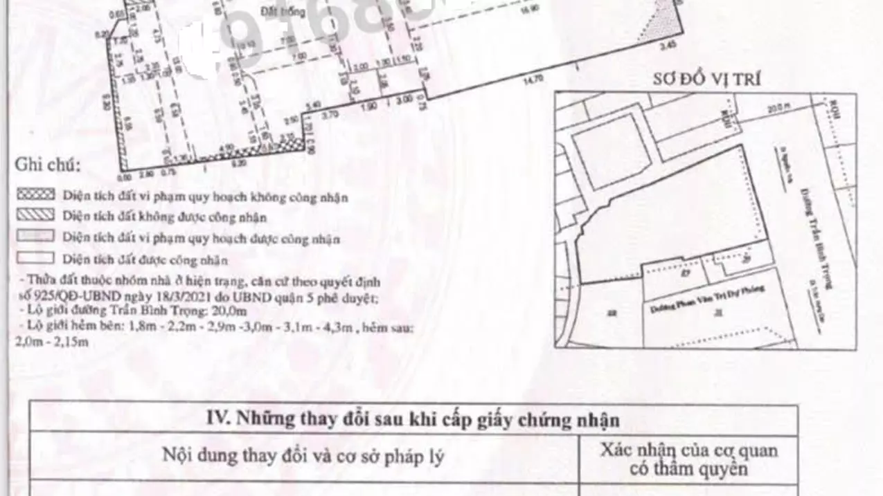 super land for sale with 2 fronts: 119 tran binh trong, ward 2, district 5, ho chi minh city_dtcn: 636m2