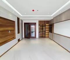09.10.25 hoang quoc viet lot, cars drive around the brand new 7-storey house