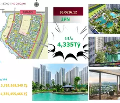 💎 3 bedroom apartment - excellent view, japanese standard class 📍 building s6 – origami subdivision, “heart