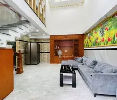 3 floors, 3 bedrooms, new house, ready to move in - thong nhat gv - 4xx billion