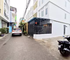 3.5 floor house for sale in middle center, hai an, corner lot, 2 car lane entrance