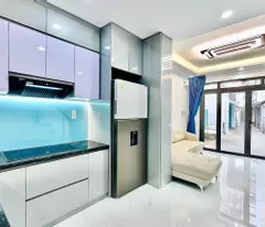 4 billion 680: tan dinh ward district 1- rear hatch 4.1m- corner apartment 2 floors 2 bedrooms full furniture. 0933910039