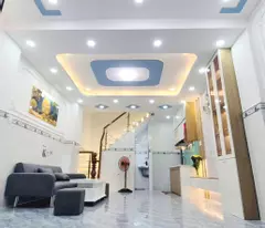 4.89 billion beautiful 1-storey house right at ba dinh market, ward 10q8 (chanh hung ward) fully furnished