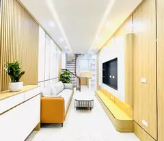 4.9 billion houses as beautiful as a miss tt dong da, beautiful, shiny house, modern design, full high interior