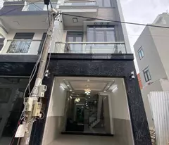 53.5m2 4-storey house, 4x13.5m asphalt road, 7m car access, 83 dao tong nguyen, nha be town, 5.85 billion