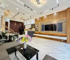 60.8m2, beautiful house for sale, 3 floor new building, 4 bedroom, hxh, phan huy ich, ward 12 go vap, 6 billion x less