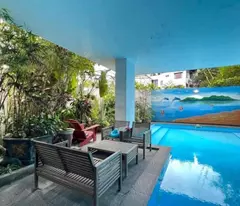 apartment building for sale - street face panel view of west lake - corner lot - luxury apartment - 4 open side - line