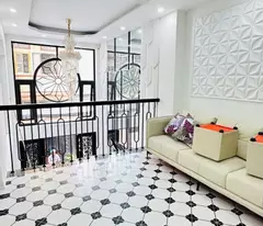 ba dinh 63m x6 floors 14.8 billion elevator - cars through the house, 10m from the street, long bien bridge view