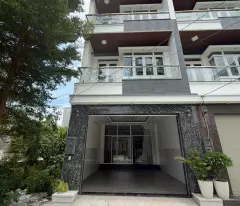 beautiful 4-storey house for sale, near huynh tan phat district 7, nha be, 8m road