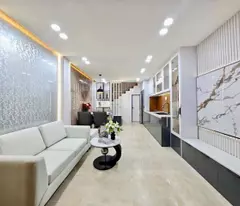 beautiful, fully completed square window house for sale in ward 6 tan binh