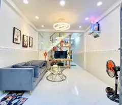 beautiful house for sale 1 xoc 2 floor right on le van tho, ward 11 go vap, price 3.x billion