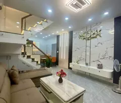 beautiful house for sale, hanh thong tay market area, go vap, 3 floors x 32m2, price 5.18 billion