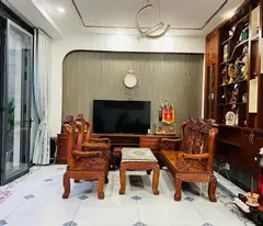 *beautiful house for sale, house with door, few steps to ba hom district 6 front, 82m 4 floors, 6m width, full of genuine furniture