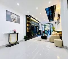 beautiful house for sale in phuc dong, front and back, near car, 105m, 5 floors, 12 meter wide frontage.