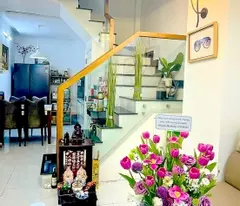 beautiful house for sale right on 3 floors, 4m wide - hxh bordering hoa binh tan phu - slightly 3 billion tl