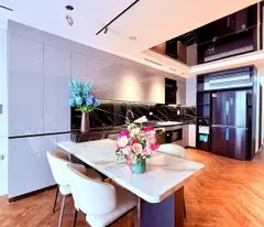 beautiful new house for sale in xuan thuy, cau giay - 56m² x 7t elevator - car garage - full interior - price 29.9 billion