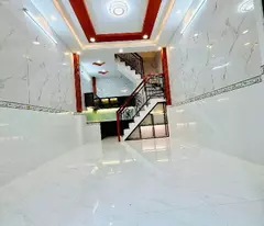 beautiful sparkling new house for sale, ward 3, district 8, adl, 3 floors, 3 bathrooms, shr, ccn, price slightly more than 4 billion