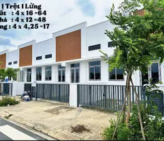 , beautiful townhouse for sale in trang bang - capital of 360 million to receive phuoc dong new city townhouse