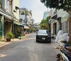 binh tan, business area of ​​rocket area, beautiful new house with 4 floors, 84m2, late blooming, price.