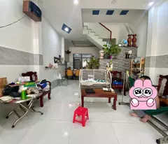 binh tan, near lu frontage, next to market, car alley, 3-storey house, 68 m2, price.