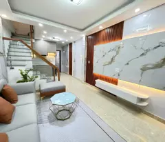 binh thanh 3 beautiful floors dinh bo linh social house 53m2 free furniture right near district 1 only 8.x billion