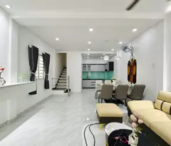 binh thanh - beautiful fully furnished house - 37m2 (4.3x9) - 3 floor roof - 3 bedrooms 3 bathrooms - only 4.xx billion tl