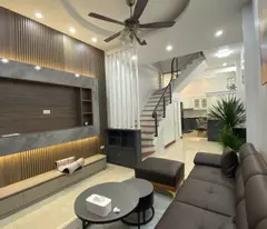 bo de – center – beautiful new 5-floor house – full interior – 10.8 billion