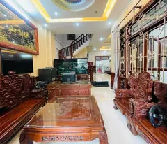 bt9- 💎 full red wood interior villa in nguyen son literature area - 8m horizontal - warm and beautiful - only 16.x billion