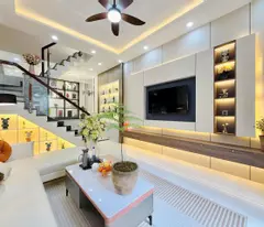 car home for sale, 48m2, 3 floors, 3 bedrooms, unify go vap, free furniture, price 5.x billion