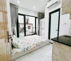 ccmn cau giay 12 rooms space 45m - cash flow 60m/month price 11,980 billion - elevator - fire protection meets standard