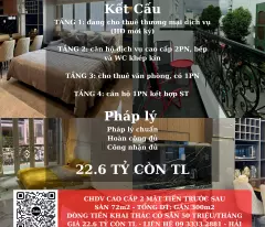 chdv cash flow from 50 million/month nguyen thai binh street dts 300m2 only 22.6 billion tl