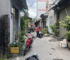 corner house for sale with 2 car always - 4 floors (4.5x20m), bui minh truc market - additional 6 billion