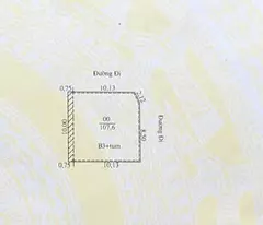 corner lot for sale - dai kim nguyen chanh di urban area - area 108m2. mt 10m.sidewalk plot 2 cars avoid