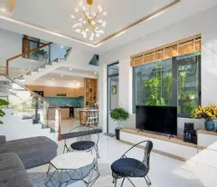 corner lot house for sale - ngo quyen two side car lane - 3 permanently open side - area 55m², 4
