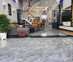 di an house for sale – 4-floor townhouse front of big street – full interior – central location in an phu – price