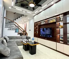 dinh cong house for sale, 36m², car lane, close to ring road, beautiful house like el, 5.68 billion