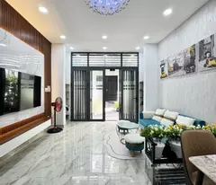 [dreamful real estate] square pink book, 4m wide, 4 beautiful reinforced concrete floors, 1/ alley - approximate price 5 billion xx